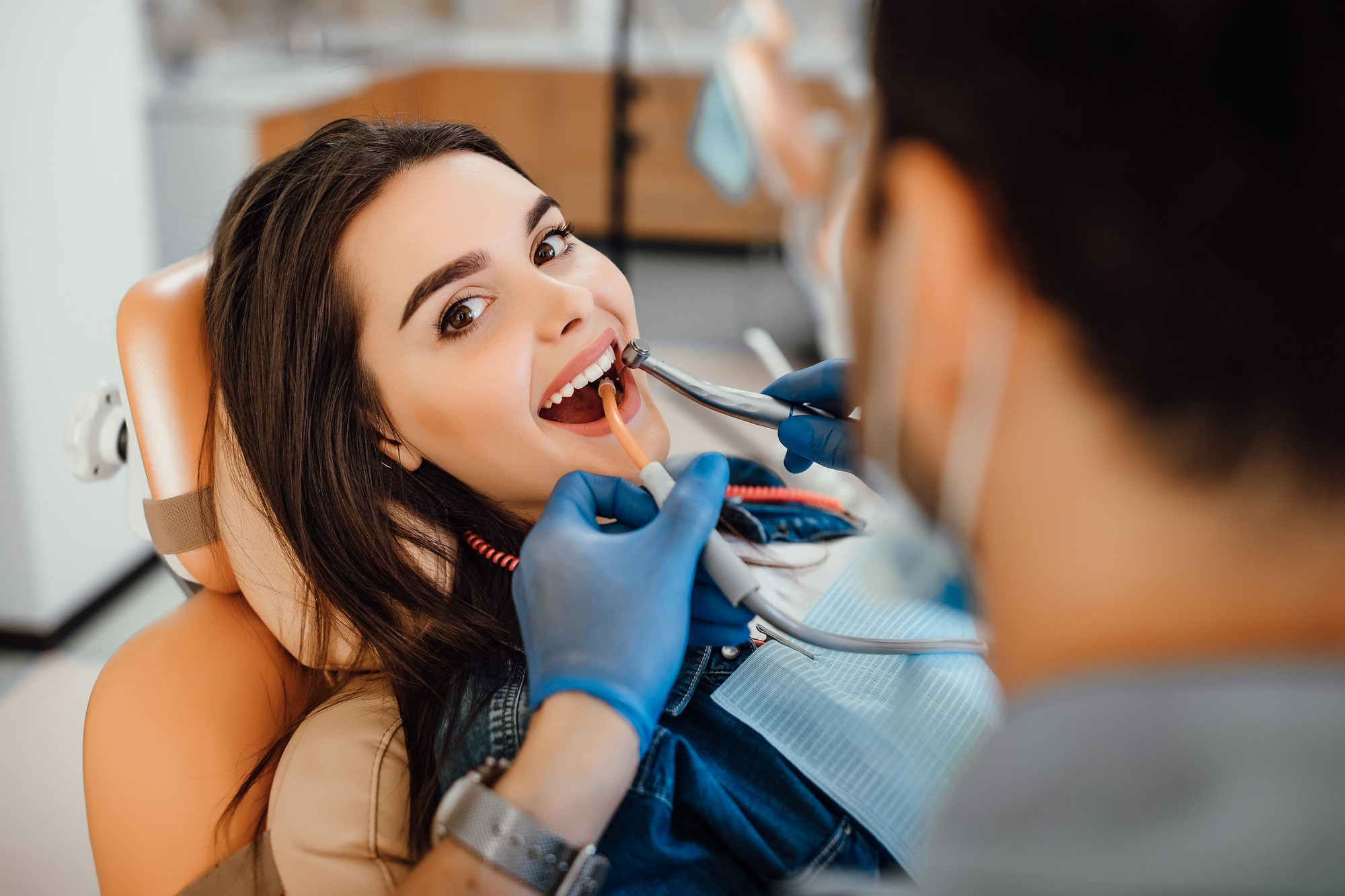 patient receiving dental treatment